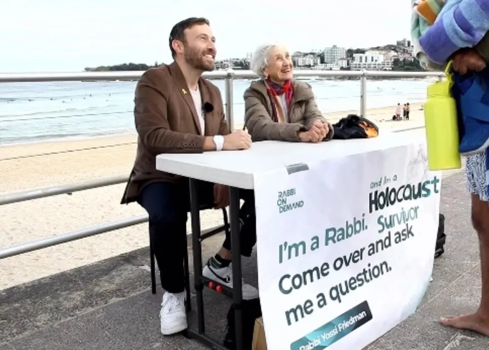 A Rabbi and a Holocaust survivor